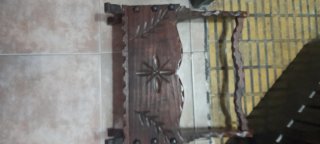 Revistero de madera vintage
