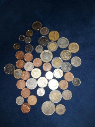 Monedas antiguas de varios países