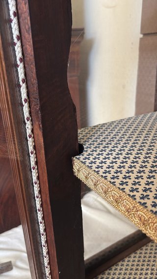 Vetrina antica mogano primi '900