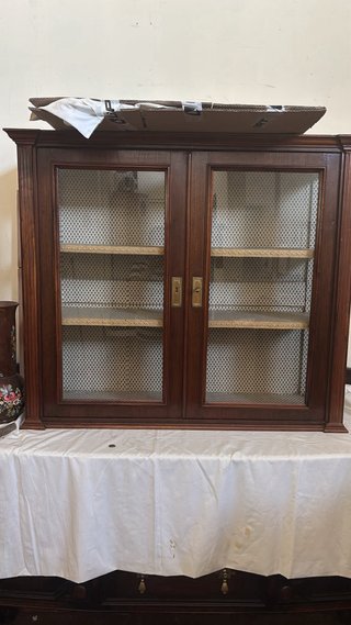 Vetrina antica mogano primi '900