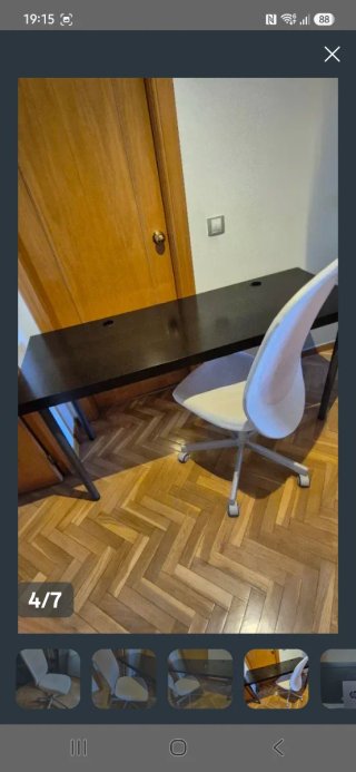 Escritorio Ikea Negro/Marrón