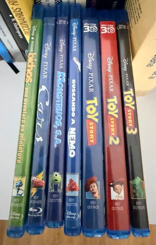 Pack 7 Blu-ray Pixar (Español)