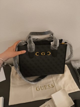 Borsa Guess Nera Logo GG