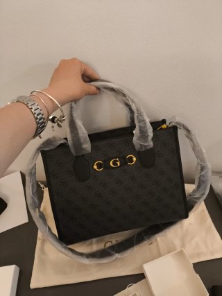 Borsa Guess Nera Logo GG