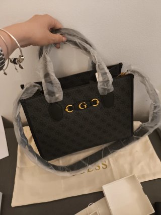 Borsa Guess Nera Logo GG