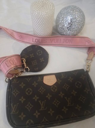Louis Vuitton Pochette Marrone e Rosa
