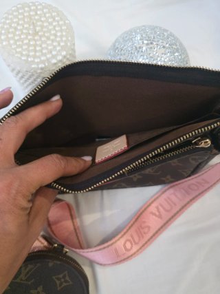 Louis Vuitton Pochette Marrone e Rosa