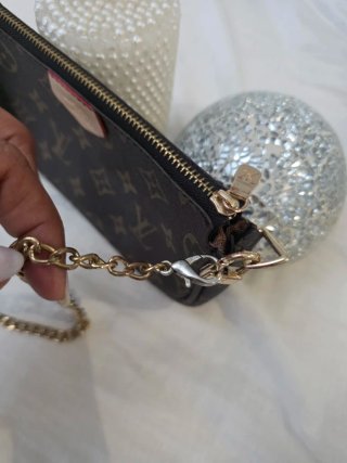 Louis Vuitton Pochette Marrone e Rosa