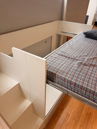 Litera con canapé y cama extraíble