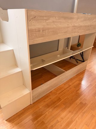 Litera con canapé y cama extraíble