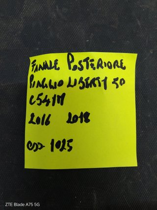 Fanale Posteriore Piaggio Liberty 50 (2016-2018)