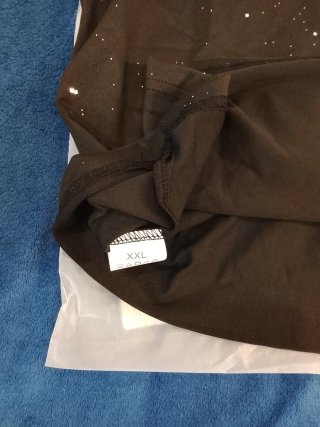 Polo tirantes negro con brillos