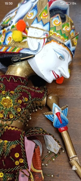 Marioneta Wayang Golek Indonesia Artesanía
