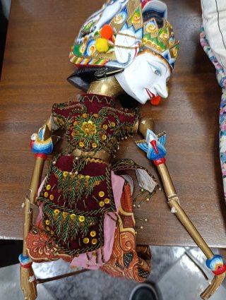 Marioneta Wayang Golek Indonesia Artesanía