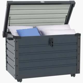 Baúl Almacenaje Exterior Acero Galvanizado Gris