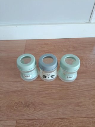 3 Biberones 150ml Panda y Oso