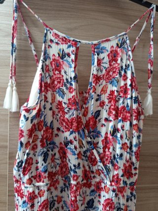 Vestido largo floral Springfield Talla S
