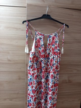Vestido largo floral Springfield Talla S