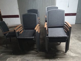 21 Sillas Aluminio Apilables