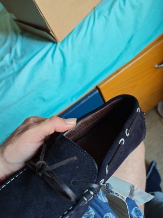 Zapatos náuticos Mango azul marino T43
