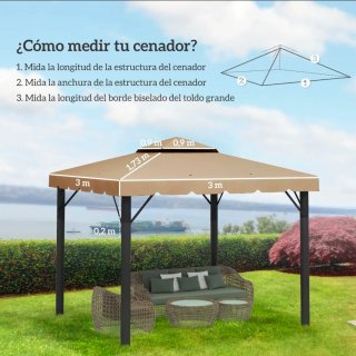 Techo de Repuesto para Cenador 3x3