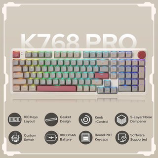 Teclado Mecánico Inalámbrico RGB