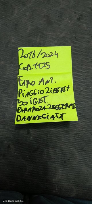 Faro anteriore Piaggio Liberty 50 iGet