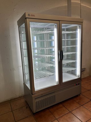 Congelador expositor de 4 caras industrial