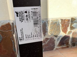 2 Patas de Acero Negras para Mesa o soporte