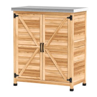 Armario de exterior madera y metal