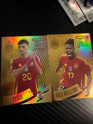 Cromos Panini Gold Pedri y Nico Williams