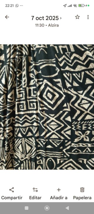 Vestido largo estampado S/M