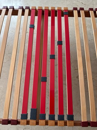 Somier Lamas Madera 105x190 Alta Gama
