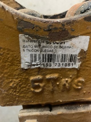 Gato Mecánico Bobinas 5 Toneladas