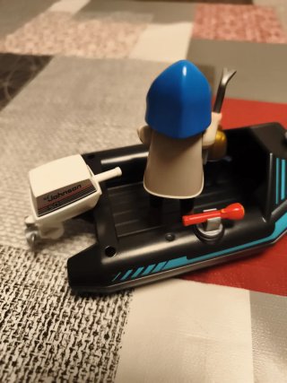Lancha Playmobil con accesorios