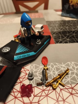 Lancha Playmobil con accesorios