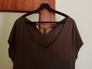 Camiseta mujer marrón
