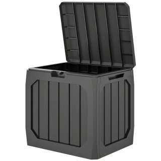 Baúl Almacenaje Exterior Plástico Negro