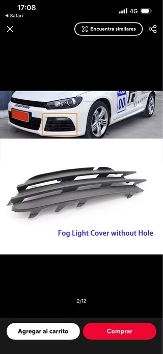 Rejillas antiniebla VW Scirocco