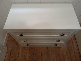 Cómoda madera 3 cajones artesanal