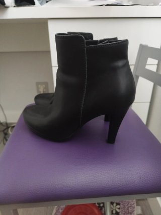 Botines tacón negros talla 40