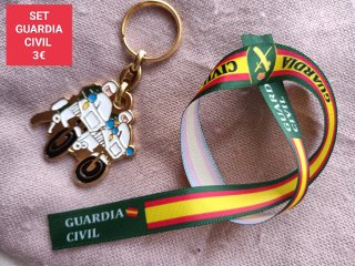 Set Guardia Civil: Llavero, Pulsera y Bolígrafo