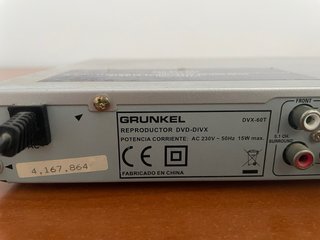 Reproductor DVD GRUNKEL