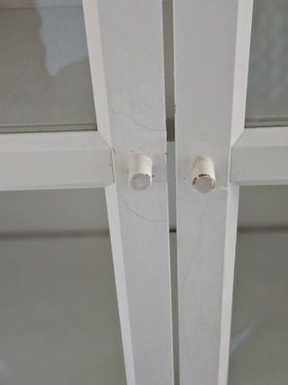 Vitrina IKEA blanca cristal 80x19