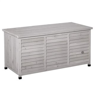 Baúl de Madera Exterior Gris