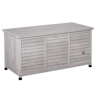 Baúl de Madera Exterior Gris
