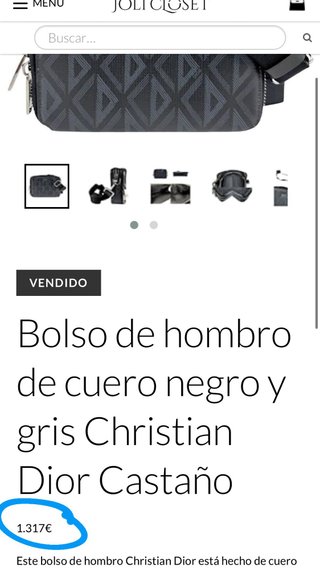 Bolso de hombro Dior