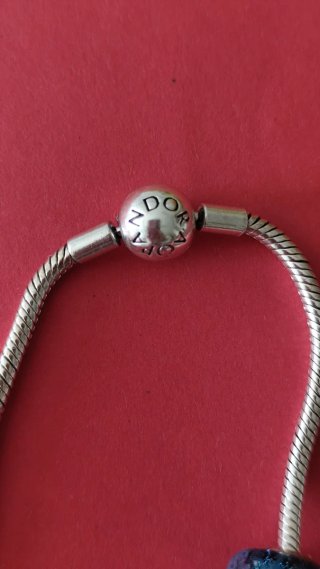 Pulsera Pandora Plata con opción de 2 Charms.plata