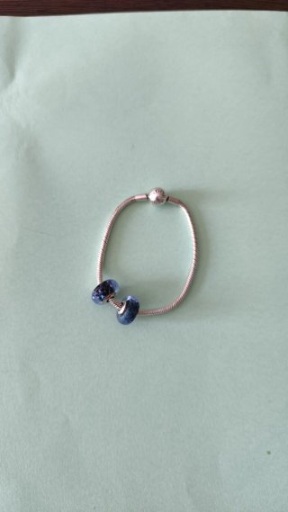 Pulsera Pandora Plata con opción de 2 Charms.plata