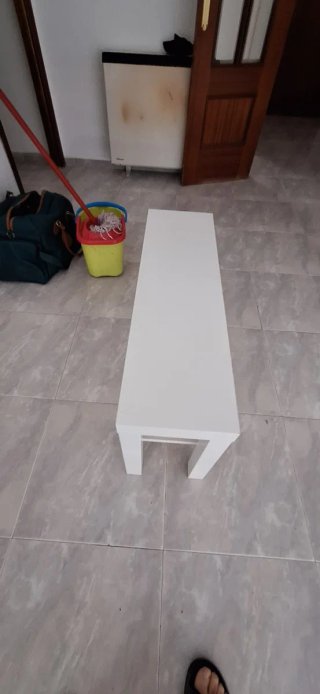 Mesa Banco Ikea Blanca